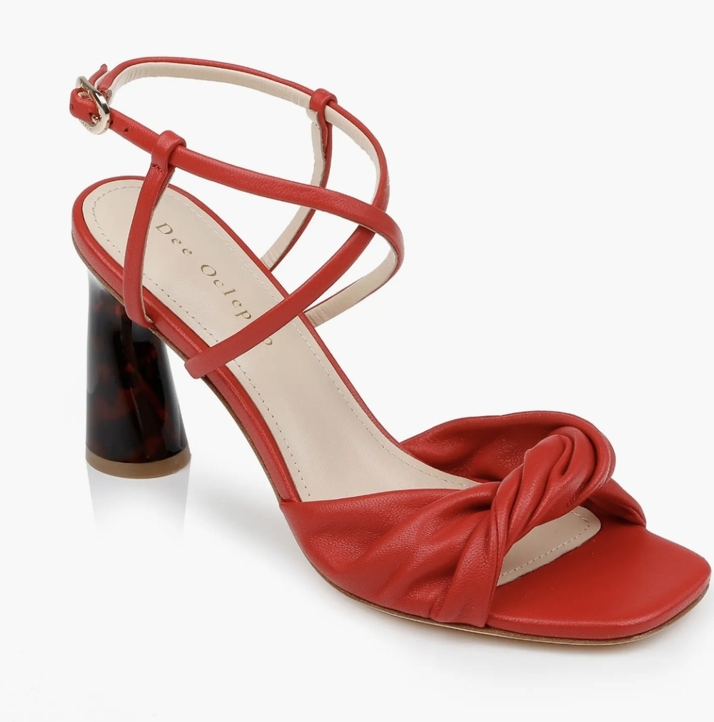 Dee Ocleppo Red Knotted Heels